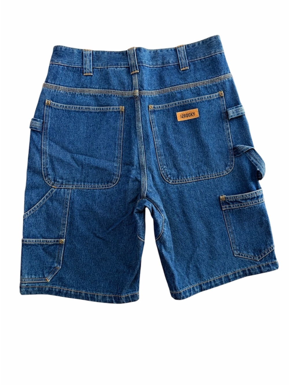 ROCKY Outdoor Gear Men’s Cargo Denim Shorts 100% Cotton Utility Workwear (35)
